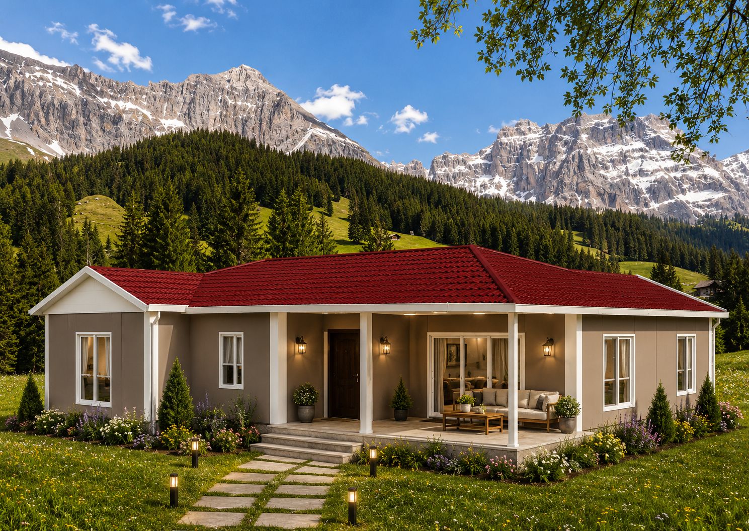 148m² Tek Katlı Prefabrik Ev